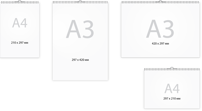 Пример Перекидные настенные календари - ЕвроПринт Екатеринбург