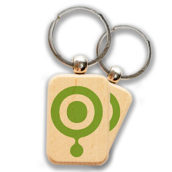 Брелок деревянный