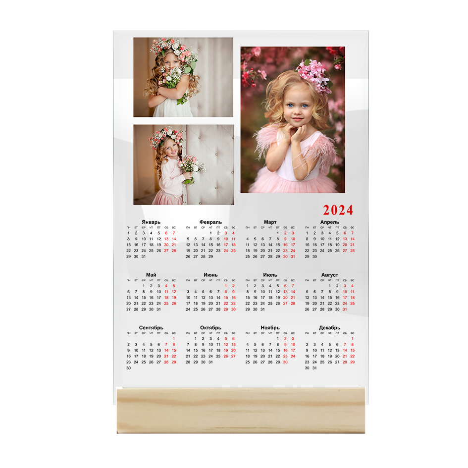 Календарь на стекле