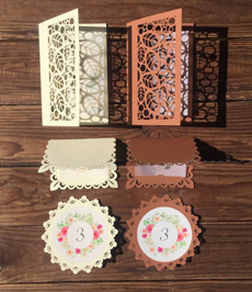 Фигурные пригласительные